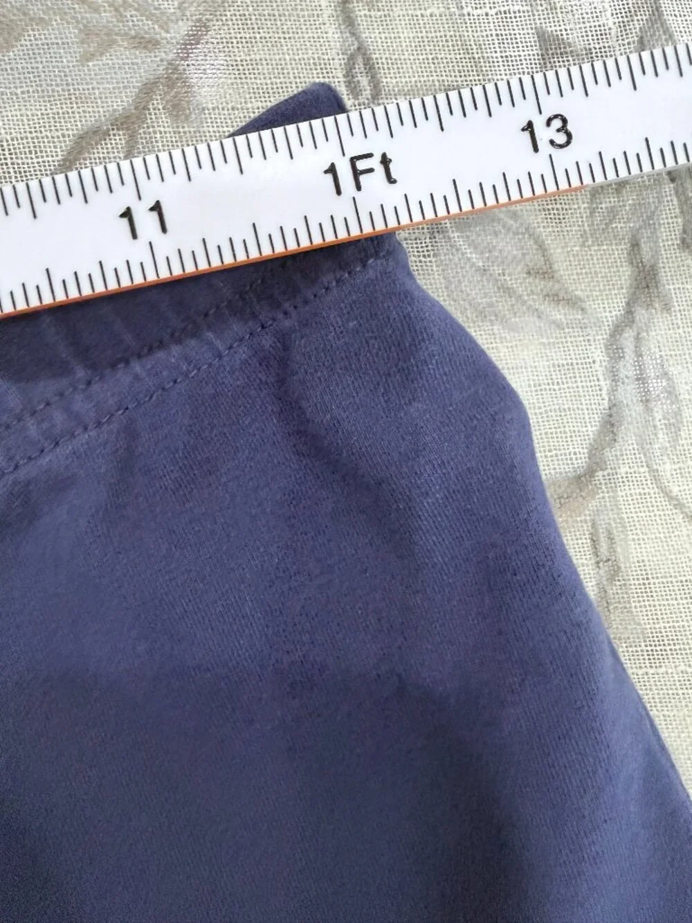 Ralph Lauren Navy Equestrian Leggings XL Girl's 16 Brown Knee Patch Riding Pants